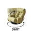 Tête et taille réglables, fauteuil de jeu, méridienne dans le salon, fauteuil pivotant à 360 degrés, fauteuil de loisir à siège rotatif