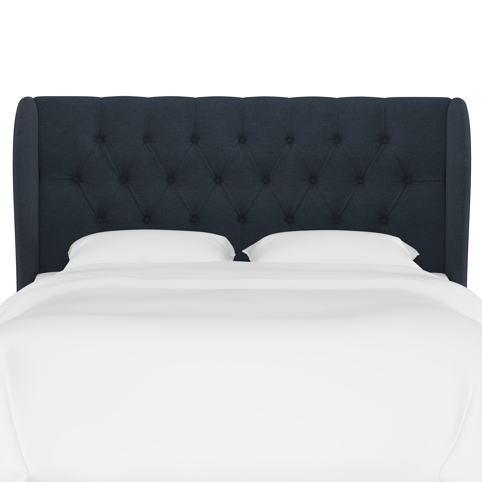 Tomey Pine Headboard, California King, Classic Navy Linen