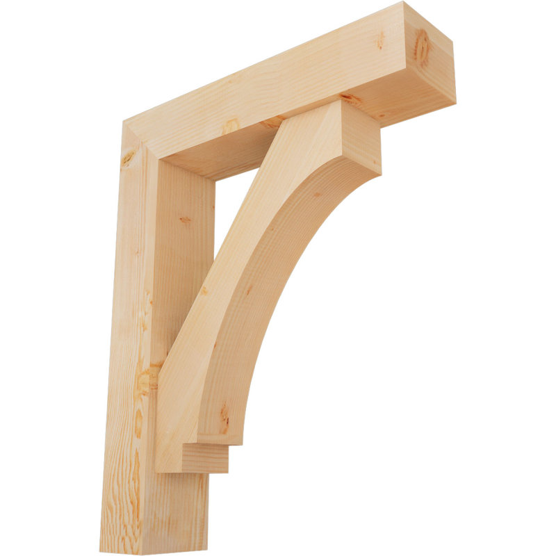 Support de bloc impérial avec entretoise décalée, 40 x 32, Sapin Douglas de l 7 1/2 (lisse)
