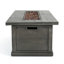 Foyer au propane gris en bois de 56 po, 50 000, béton - Up Your Outdoor Nights Pit