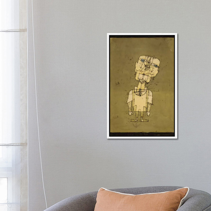 Ghost Of A Genius, 1922 by Paul Klee - Print on Canvas, 66.04 cm H x 45.72 cm W, White Framed
