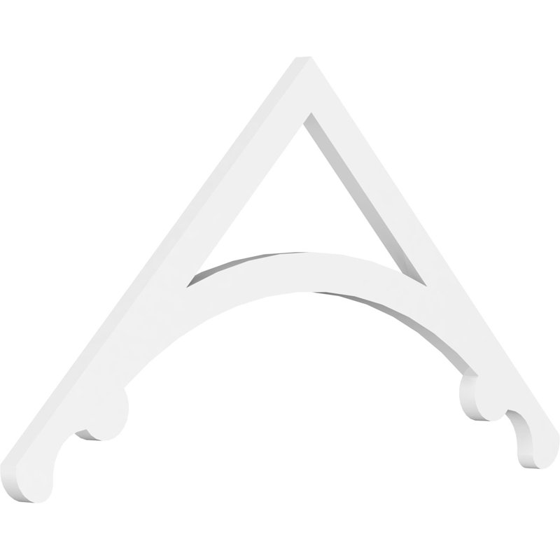 Pignon en PVC de qualité architecturale Legacy, H 18 po x l 36 po x P 1 po, 12 / 12