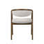 Chaise d'appoint en chenille et noyer