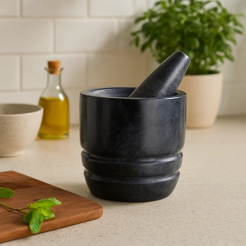Marble Mortar And Pestle Set