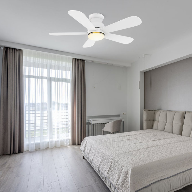 Gabrand 48'' Ceiling Fan with light, White