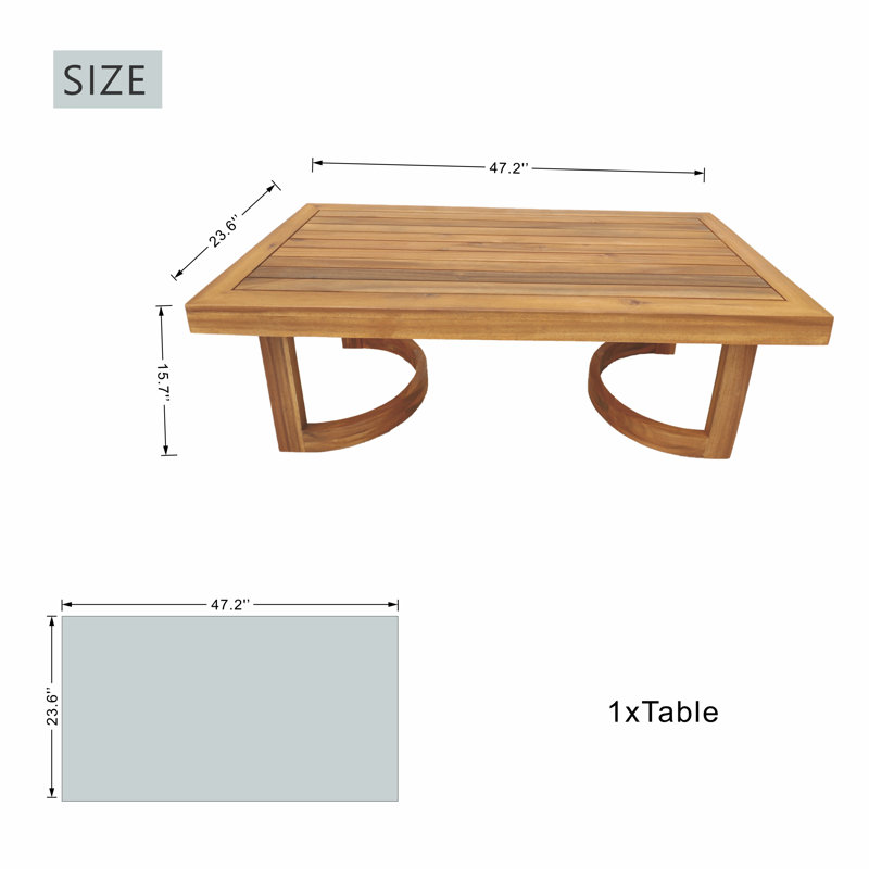 Table basse d'extérieur Helga