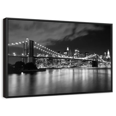 Pont de Brooklyn la nuit