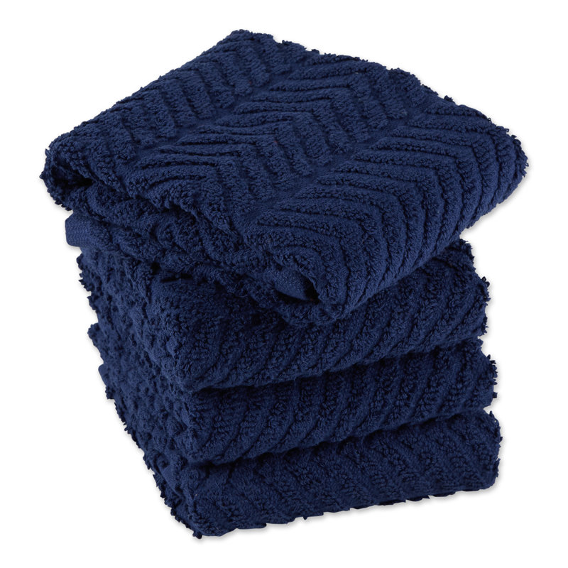 Cotton Dish Cloth Kitchen Towel, Nautical Blue