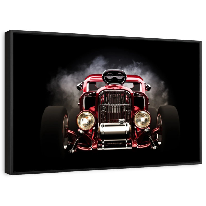 Fumoir Hot Rod, reproduction sur toile