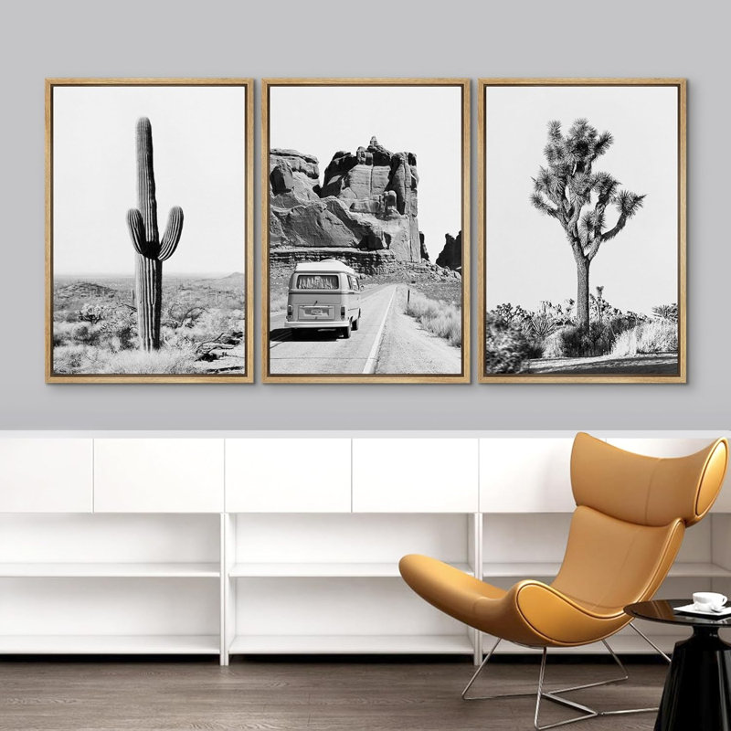 Cactus, paysage désertique, arbre de Joshua, photographie de paysage, paysage du sud-ouest, Naturel, H 36 po x l 72 po