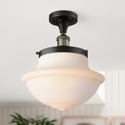 Baptiste Glass Semi Flush Mount