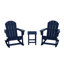 Chaise Adirondack à bascule en plastique avec table Laguna-985718996