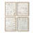 Fan Brush I Framed Print - Set of 4-1438799794