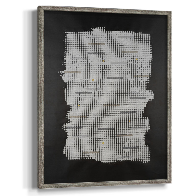 Bits & Bytes I Framed Print - Solid Wood, 11" H x 9" W