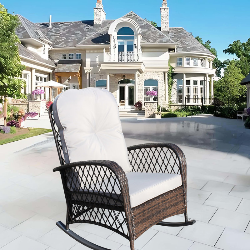 Chaise d'extérieur avec coussin et siège