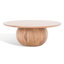 Table basse à piédestal en bois massif Iver-84031034