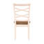 Ensemble de table de salle à manger 7 pièces et 6 chaises d'appoint en cerisier et blanc