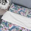 Ensemble de housse de couette en microfibre bleu / rose-974345900