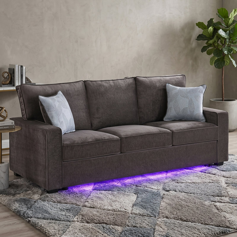 Canapé Whalan gris anthracite, Gris anthracite
