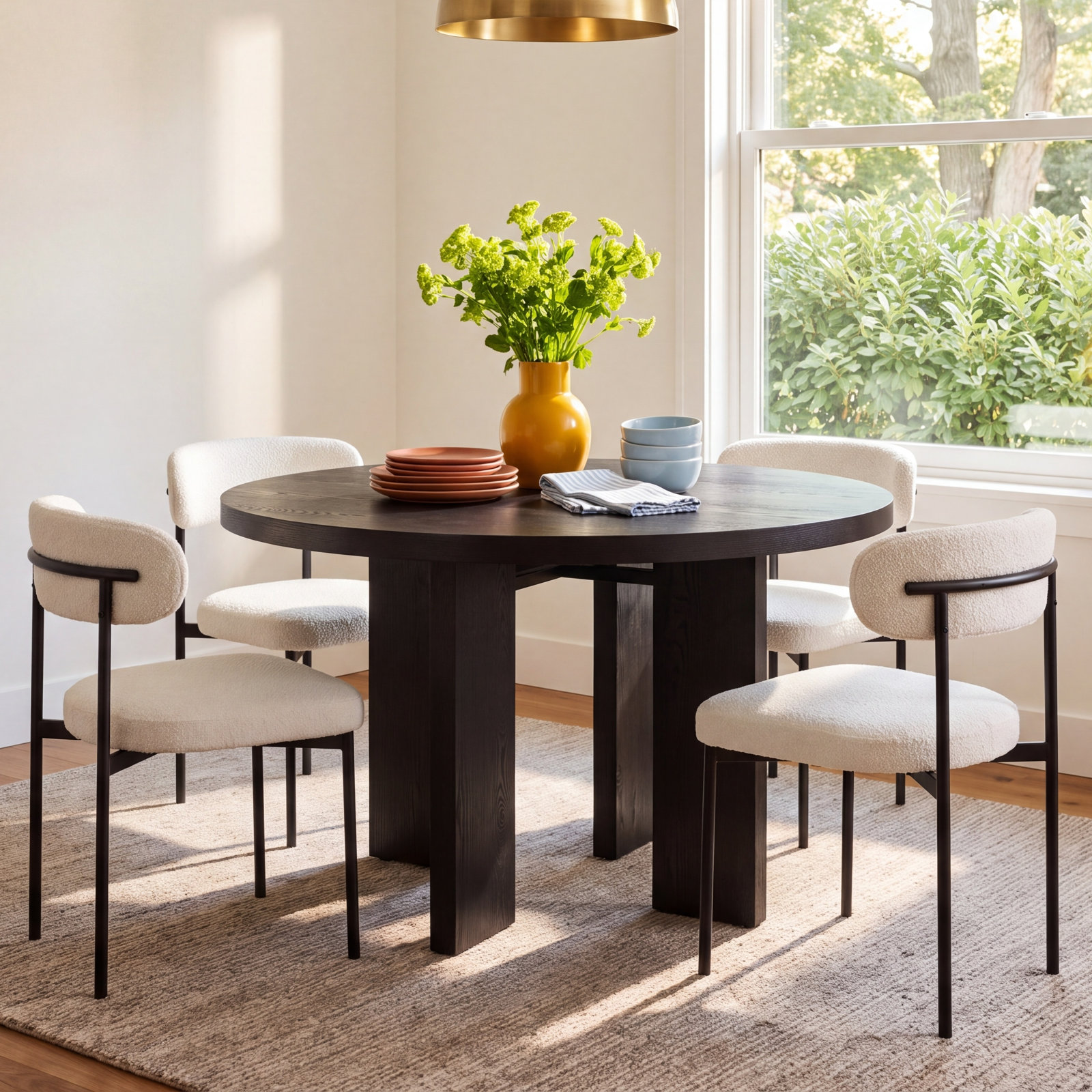 Talitha 47.75 " Dining Table, Black