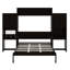 Lit escamotable multifonctionnel avec commode rabattable, armoires de rangement et bureau-525575468
