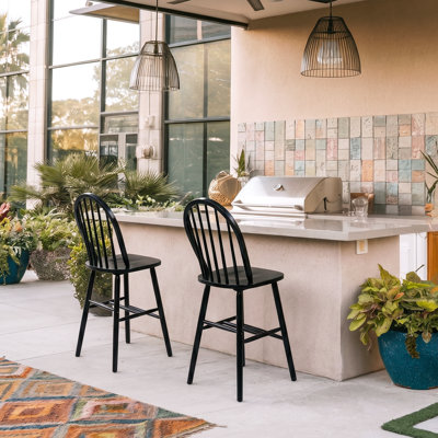 Solid Wood Counter Stool