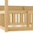 Twin Size Canopy Bed Frame With Guardrails, Solid Wood Materialen Frame Material Floor Bed Frame With Shelves, Montessori Floor Bed Frame For Kids Room Use, Boys, Girls, In Natural Finish-1666706995-1666707000