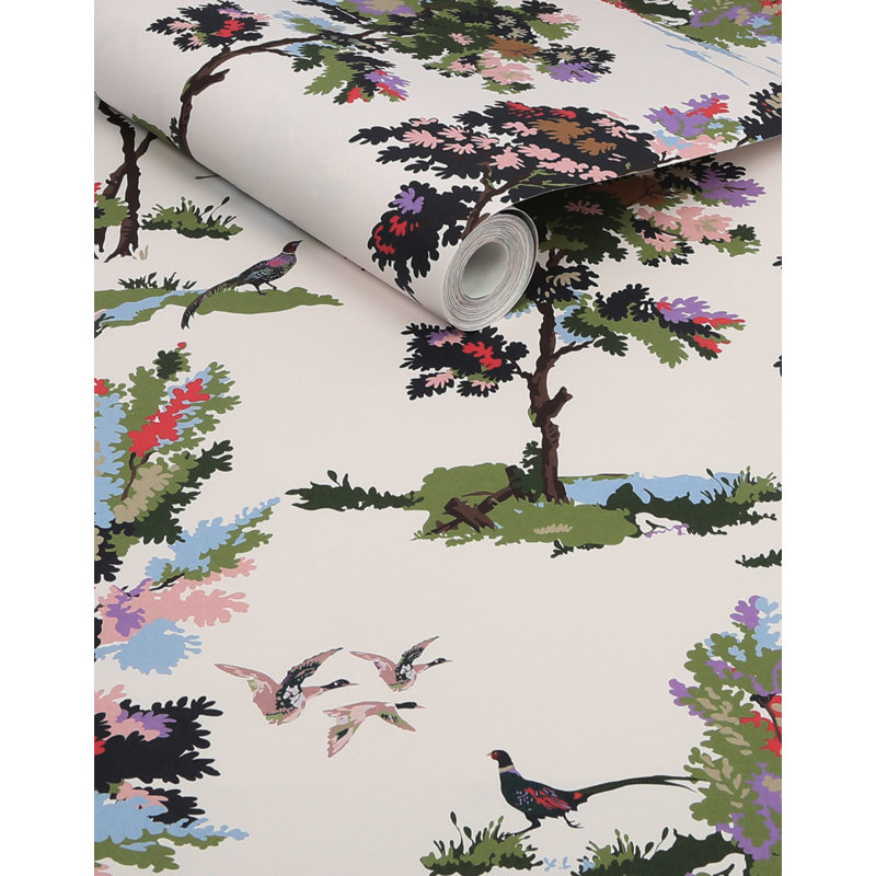 Joules Woodland Scene Dawn Wallpaper