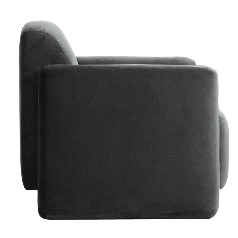 Fallon Armchair, Black Velvet