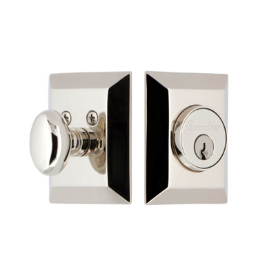 Grandeur Fifth Avenue Square Single Cylinder Deadbolt