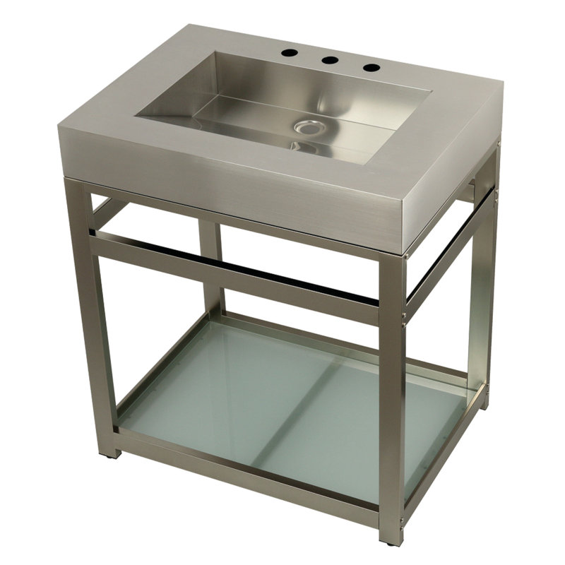 Fauceture 31" Single Bathroom Vanity, Brushed Nickel