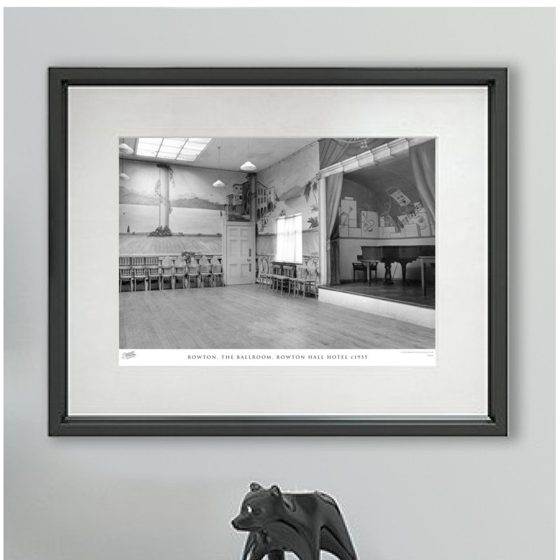Rowton, The Ballroom, Rowton Hall Hotel C1955 - Single Picture Frame Print, 28cm H x 36cm W x 2.3cm D