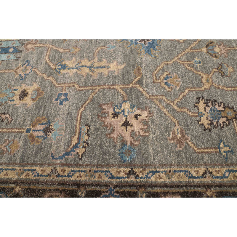 Finest Agra Jaipur Teal Rug 5'5" x 8'5"
