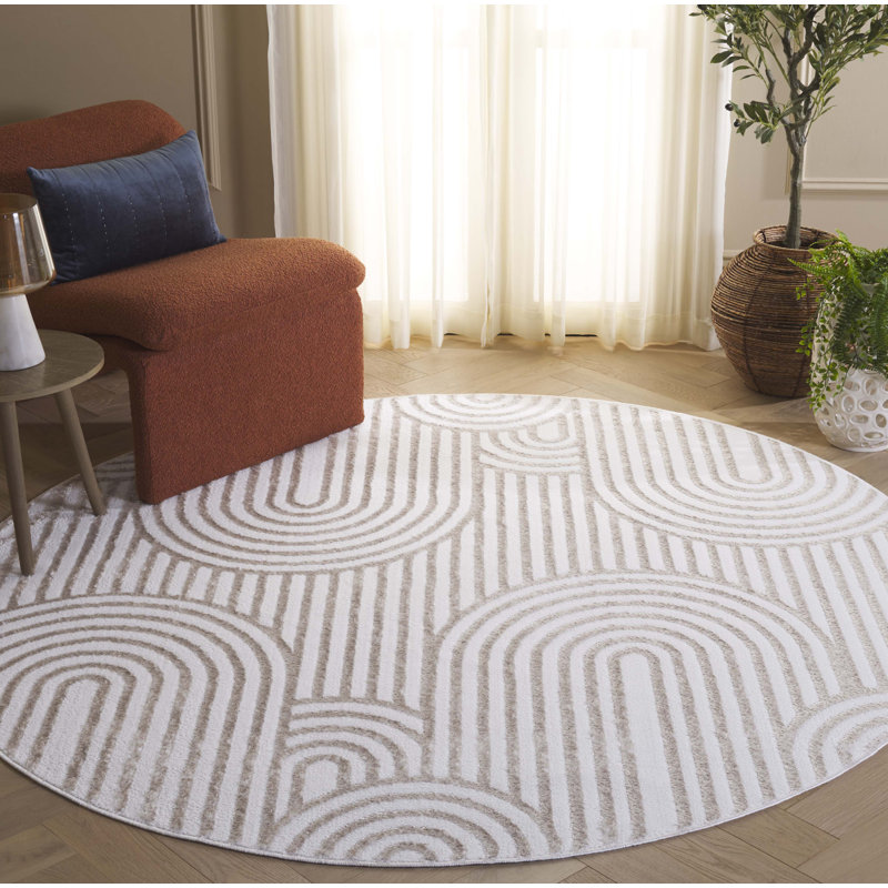 Tapis ivoire Maya 119, Rond 6 pi 7 po