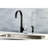 Kingston Brass Continental Single-Handle 2-Hole Deck Mount Kitchen Faucet with Side Sprayer-21066703