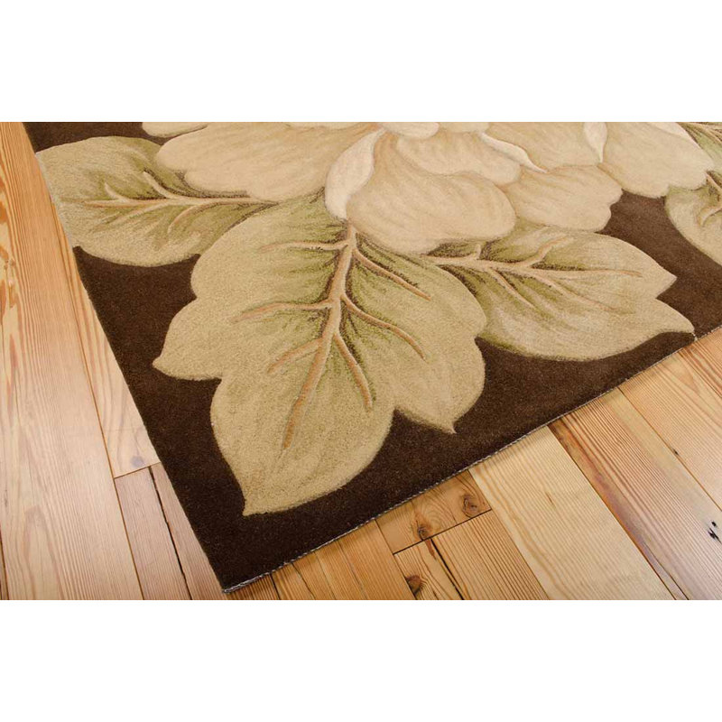 Newbury Wool Floral Indoor Rug, Rectangle 5'3" x 8'3"