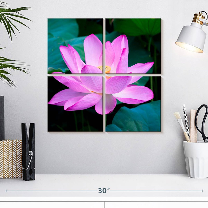Fleur de lotus Harnek, H 18 po x l 18 po