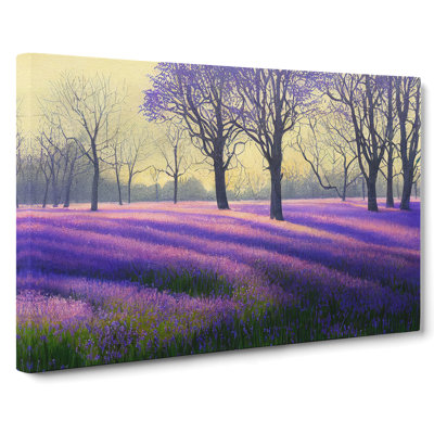 Bluebell Field Watercolour Vol.2 - Wrapped Canvas