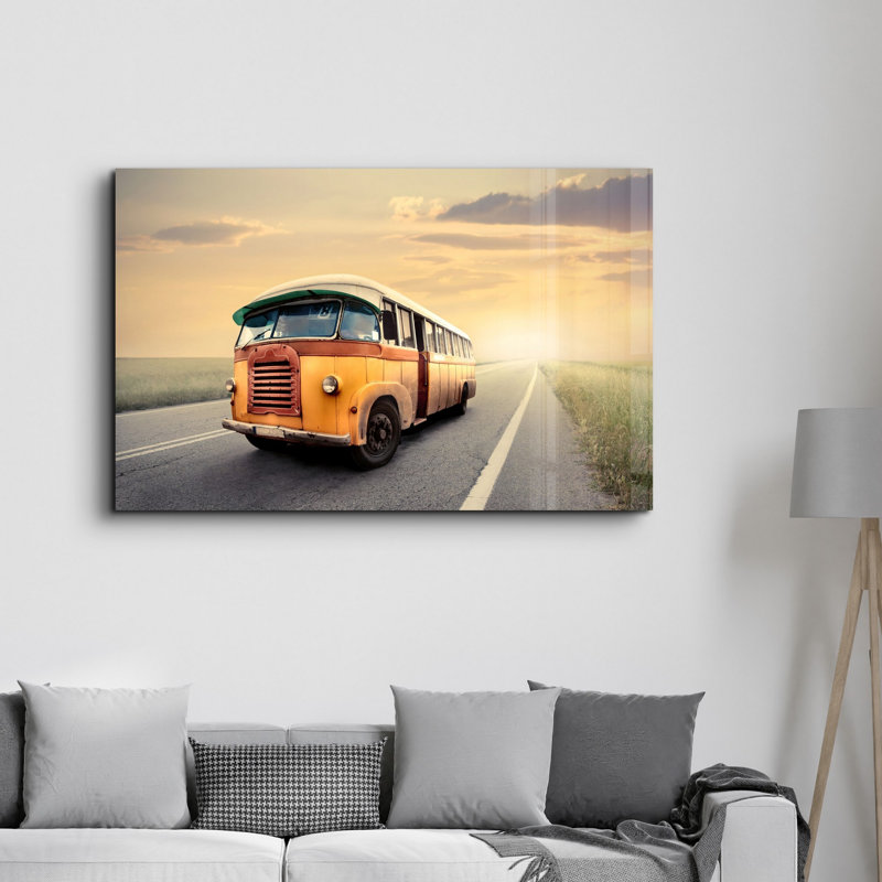 Peinture murale élégante en verre trempé Lekeya, 13,8 x 21,7 pouces | 100% verre trempé, épaisseur: 0,16 pouce | Imprimé UV pour des couleurs éclatantes | Parfait pour la décoration intérieure, le salon et les espaces de bureau