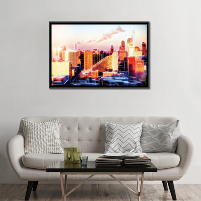 « coucher de soleil » sur toile