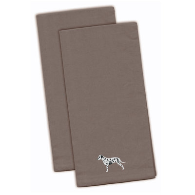 Serviette à thé de cuisine brodée dalmatien