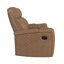 Canapé deux places Sierra avec console, porte-gobelets et éclairage DEL blanc, couleur Simba Saddle