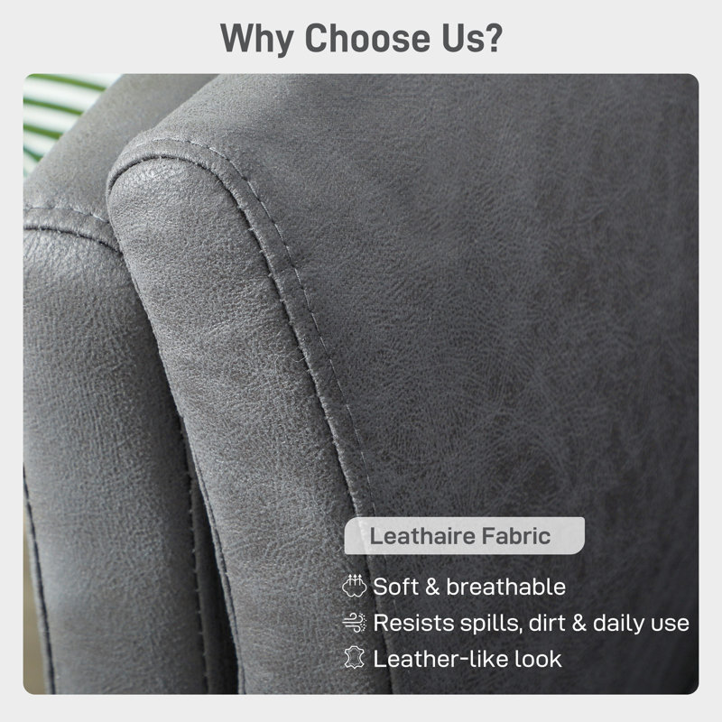2 Seater Loveseat, Grey