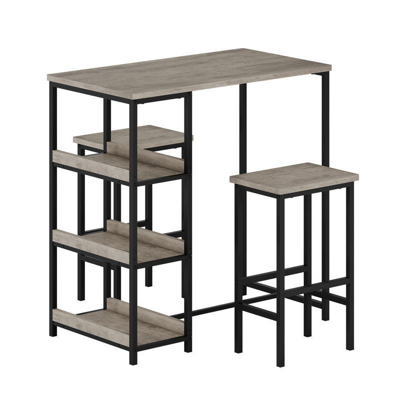 Dining Set, Gray, 91.4cm H x 91.4cm W x Does Not Applycm D, Gray, Gray, Gray