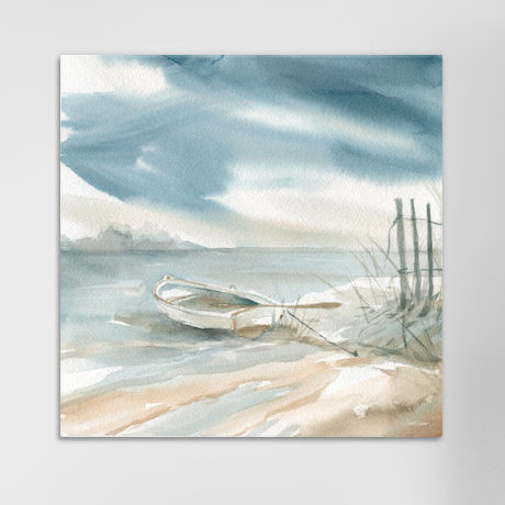 Subtle Mist II, reproduction d'art sur toile tendue, H 37 po x l 37 po x P 1,5 po, Toile avec cadre noir, Pas de tapis