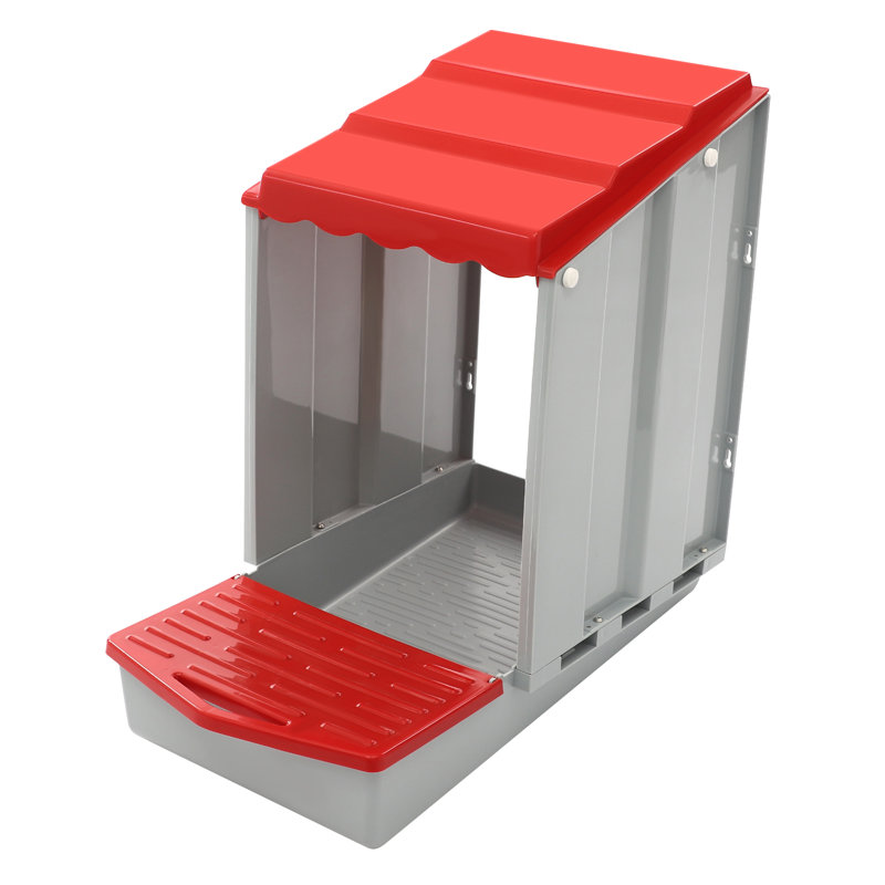 3-Compartment Chicken Nesting Box, Red