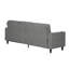 Upholstered L-Shaped 3-Seater Sectional Sofa with Footstool-683723508