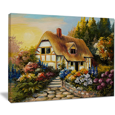 Peinture à la maison de fée Cityscape