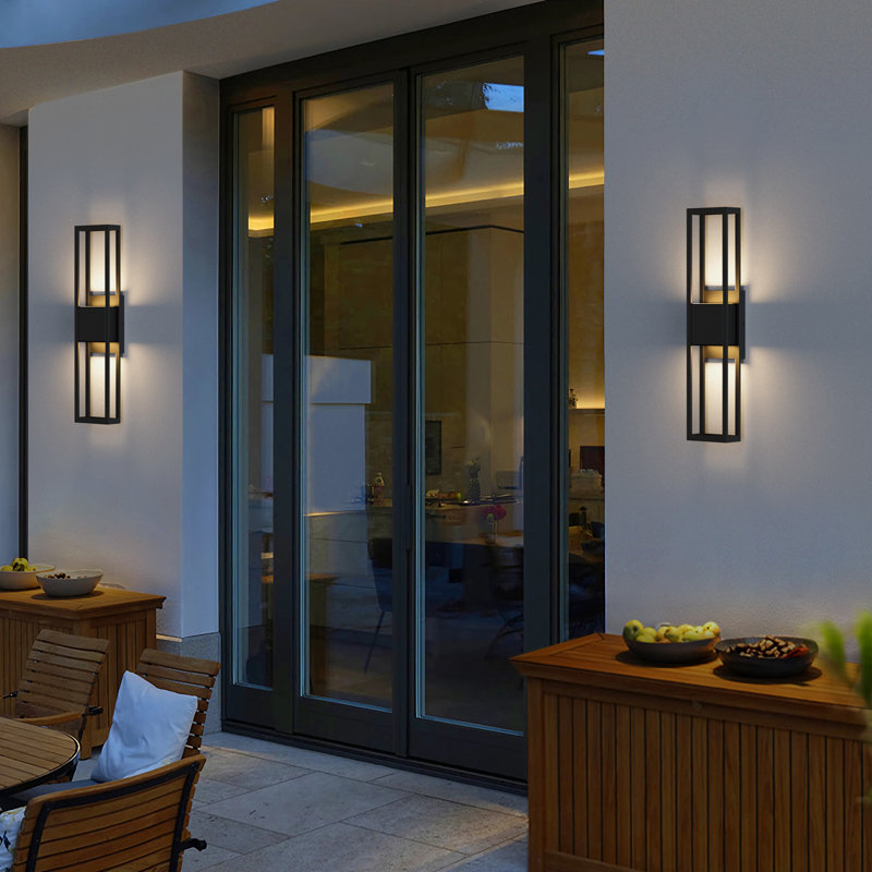 Amalia Wrought Iron LED Wall Light, 27.5" H x 5.88" W x 4.38" D