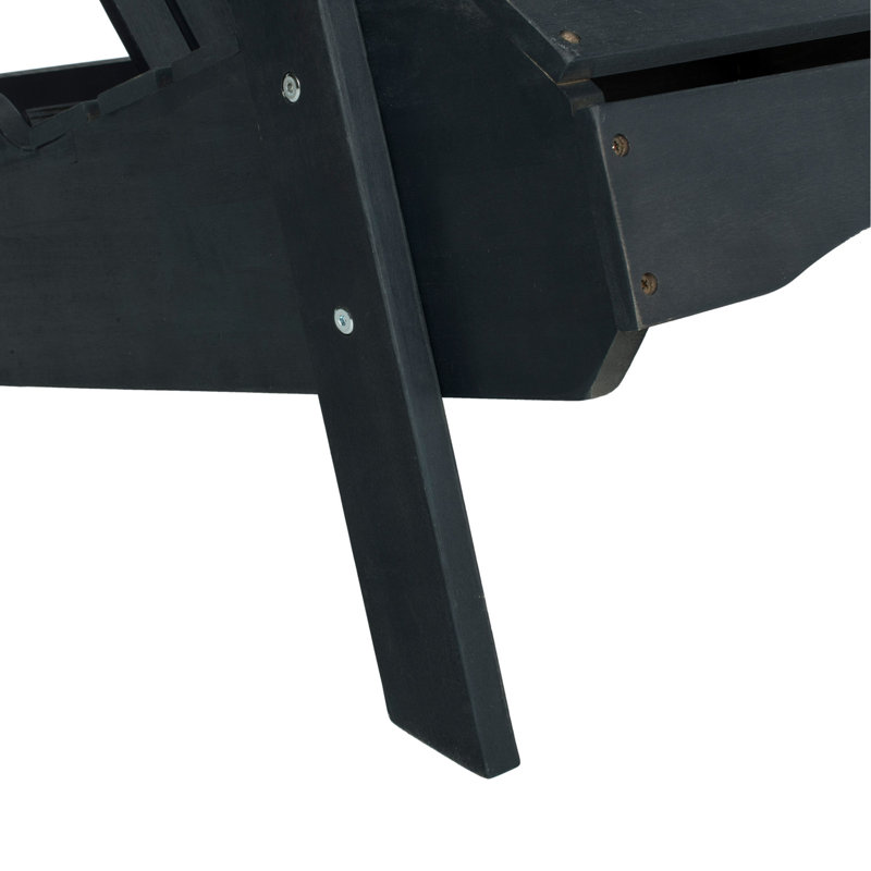 Banc de jardin en bois Hartnell, Gris Ardoise Foncé